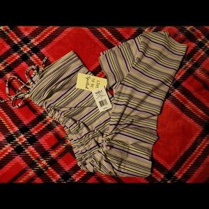 Love to be spoiled Stripe scrunch dress. New with tags.